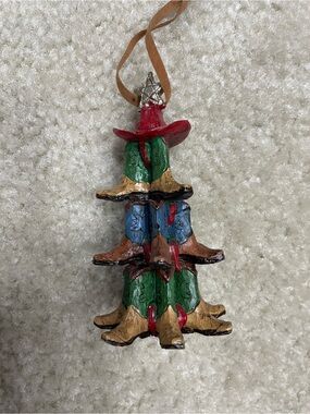 Cowboy Boot Tree Ornament